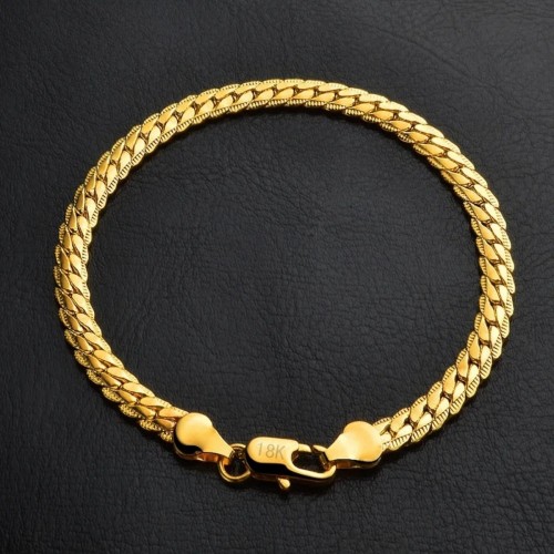 Mens Bracelet - Silver Gold - 848