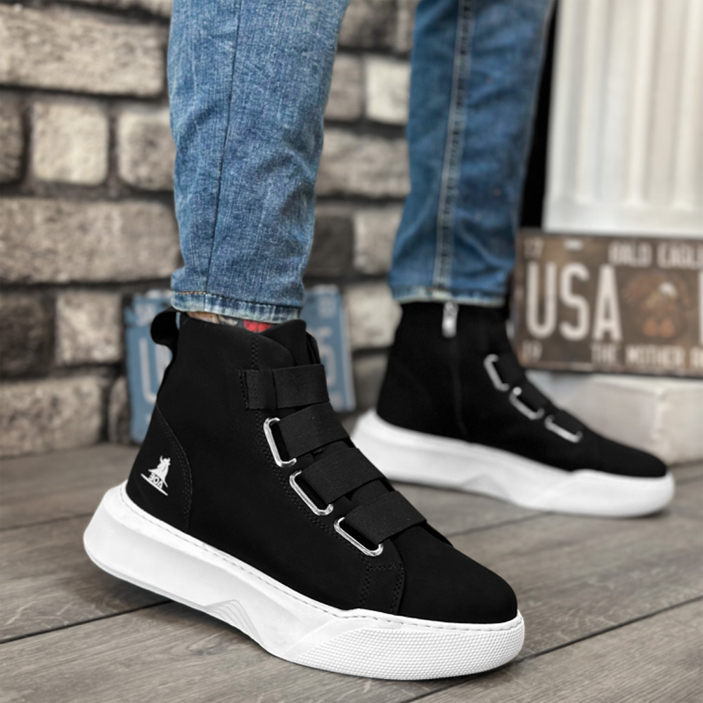 Men’s Boots - Black White - 0142