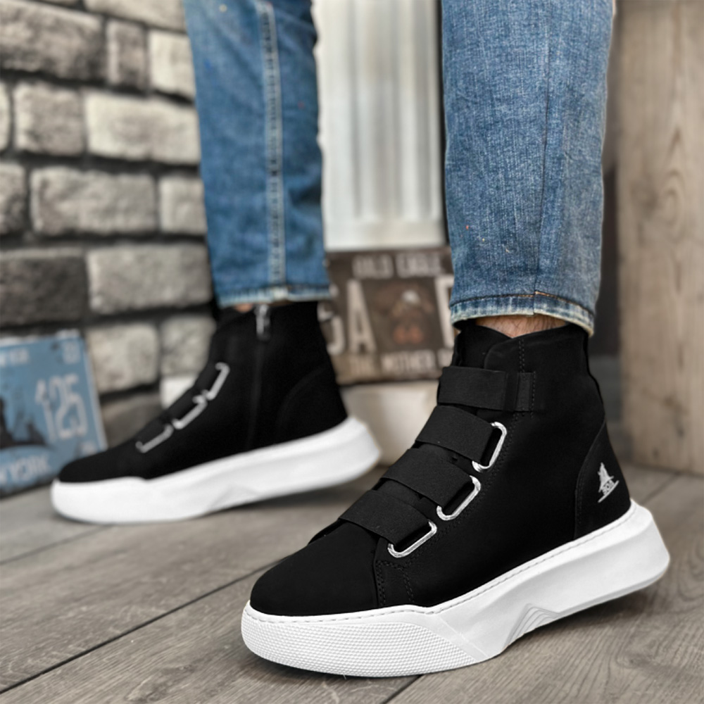 Men’s Boots - Black White - 0142