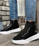 Men’s Boots - Black White - 0142