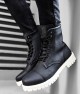 Mens Boots - Black White - 022