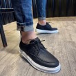 Mens Casual Shoes - Black White - T12