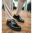 Mens Classic Shoes - Black Patent Leather - 003