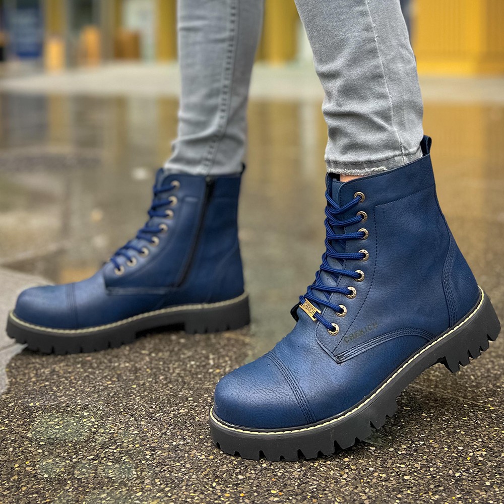 Mens Boots - Dark Blue - 009