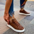 Womens Sneakers - Tan - 040