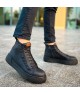 Mens High Top Sneakers - Black - 167