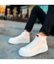 Mens High Top Sneakers - White - 167