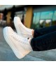 Mens High Top Sneakers - White - 167