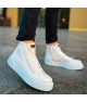 Mens High Top Sneakers - White - 167