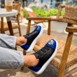 Mens Sneakers - Black Sax Blue - 251