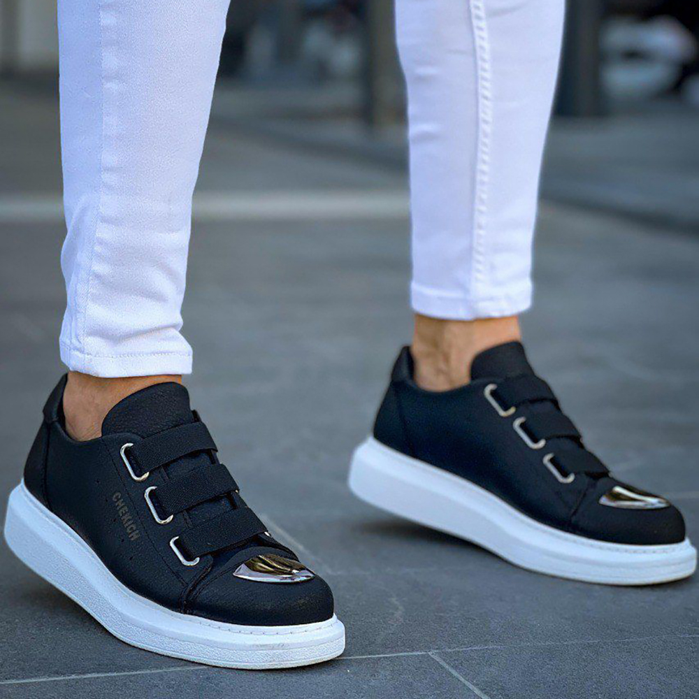 Mens Sneakers - Black White - 251