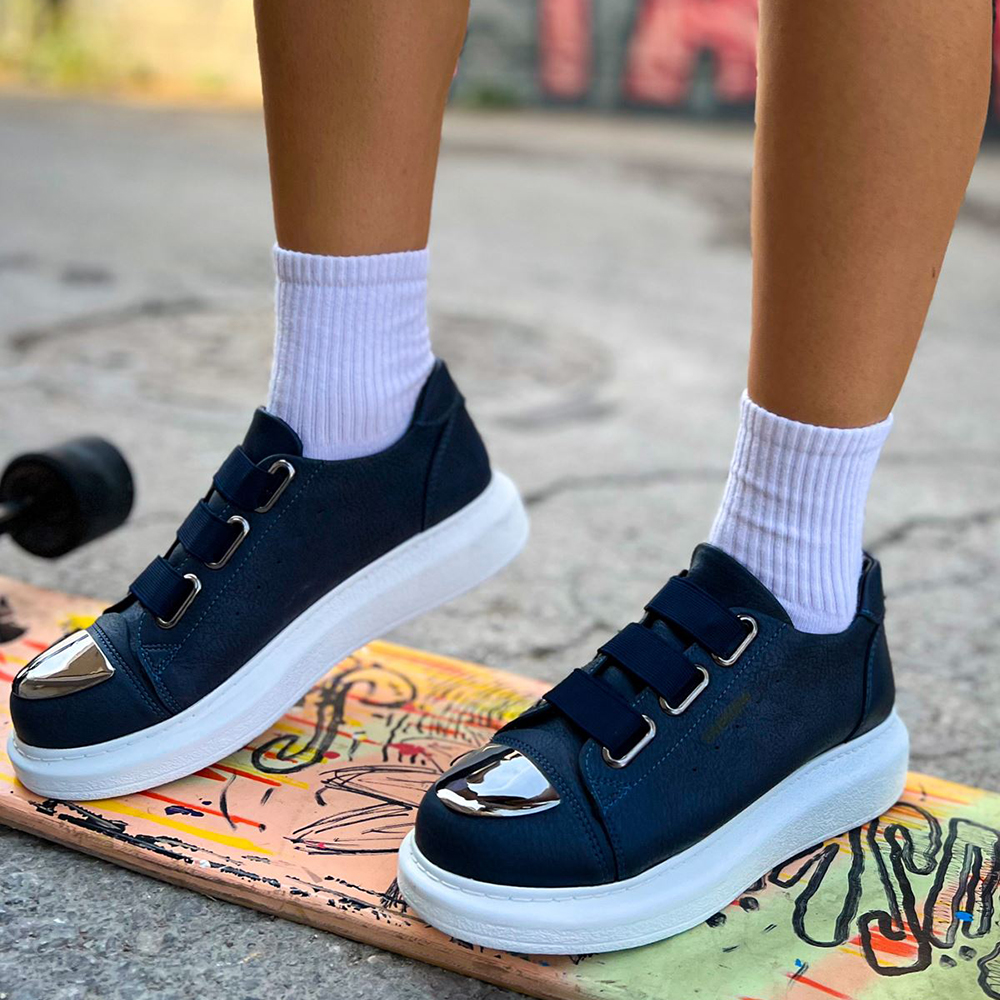 Womens Sneakers - Navy Blue - 251