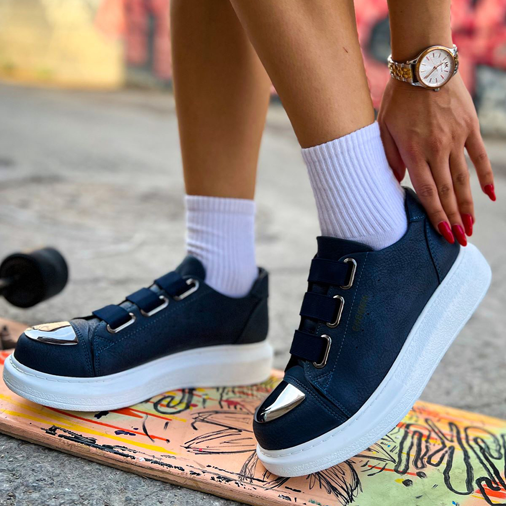 Womens Sneakers - Navy Blue - 251