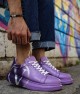 Mens Sneakers - Purple Painted - 254