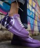 Mens Sneakers - Purple Painted - 254