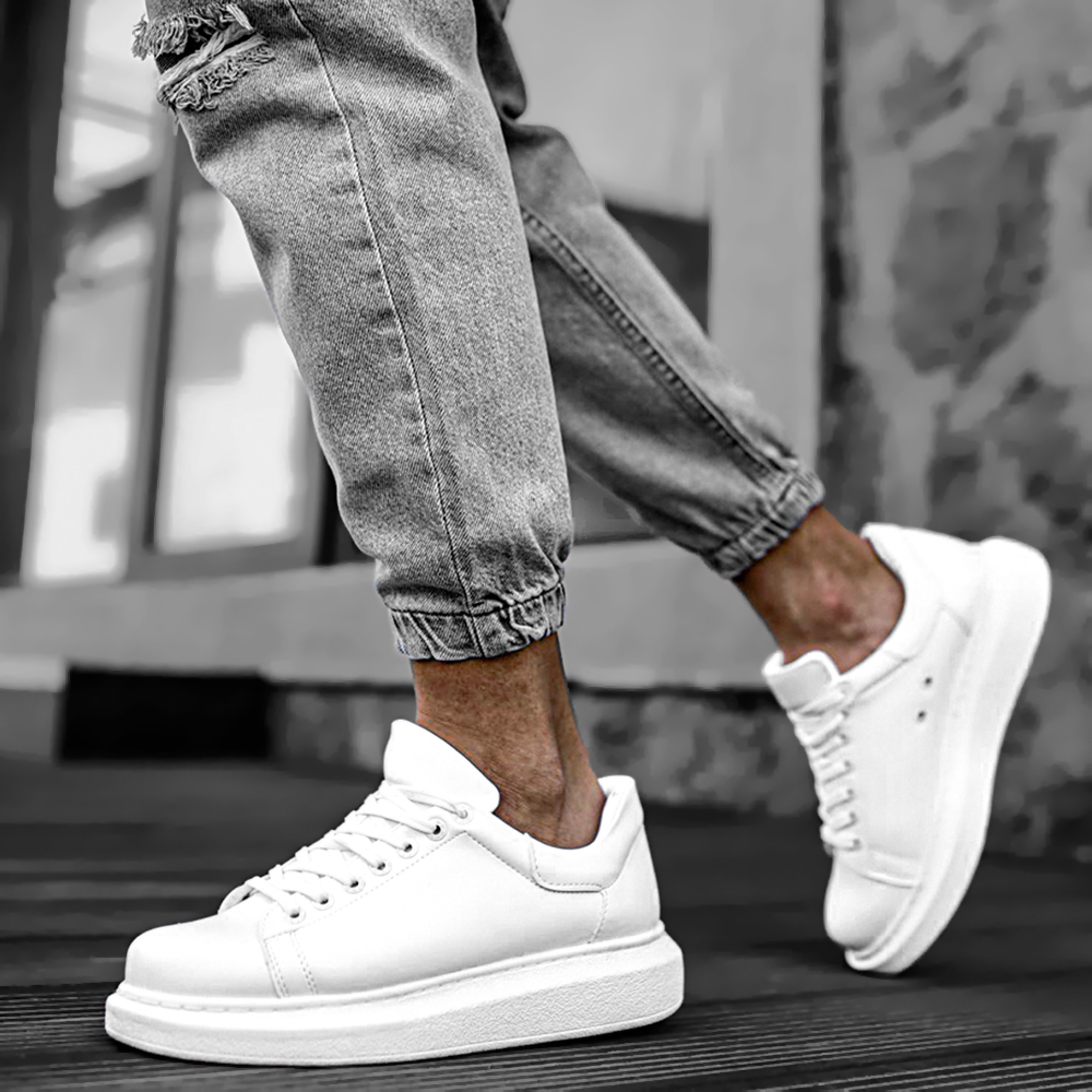 Men's Sneakers - White - Apollo