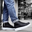 Men’s Boots - Black White - Enzo