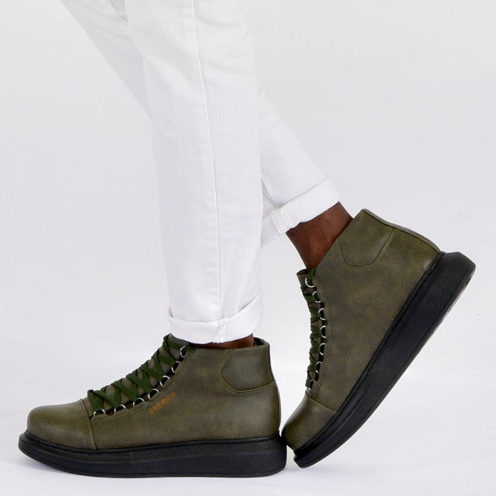 Men’s Boots - Khaki Black - Enzo