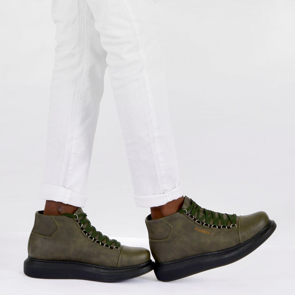 Men’s Boots - Khaki Black - Enzo