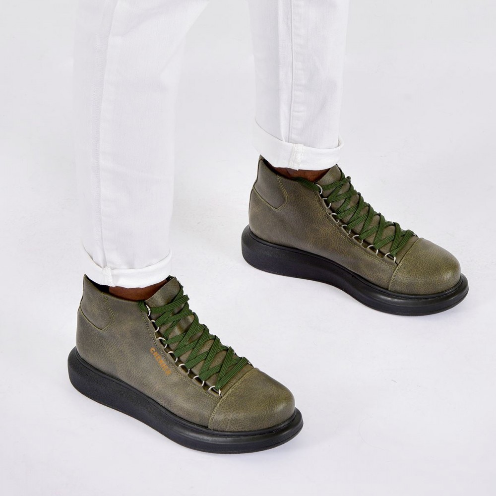 Men’s Boots - Khaki Black - Enzo