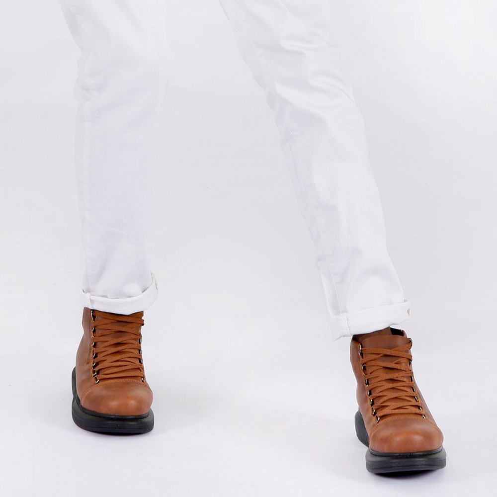 Men’s Boots - Tan Black - Enzo