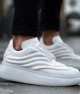 Mens Sneakers - White Patent Leather - 295