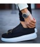 Mens Sneakers - Black White - 297