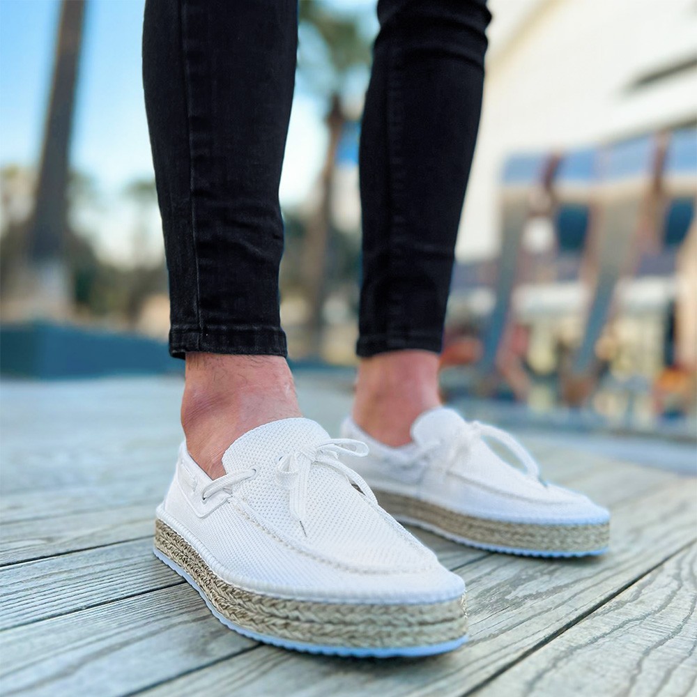 Mens Espadrilles - White - 311