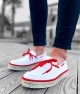 Mens Espadrilles - White Red - 311