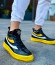 Mens Boots - Yellow Patent Leather - 973