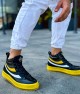 Mens Boots - Yellow Patent Leather - 973