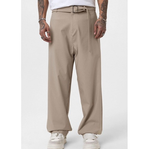 Men's Baggy Pants - Beige - V20 - 01