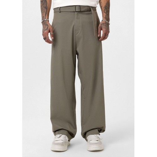 Men's Baggy Pants - Khaki - V20 - 01